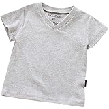 DXXCHUNG 子供服 半袖 ｔシャツ 男の子 vネック 無地 トップス 夏服 通園 通学 カジュアル