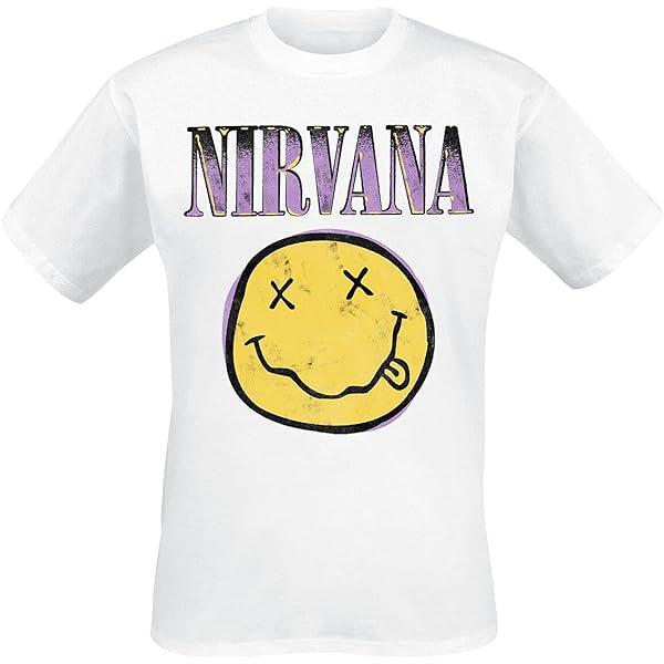 NIRVANA Tシャツ Mサイズ 白　ホワイト　NOTE NIRVANA ニルヴァーナ バンド ロック Tシャツ 白 : Tシャツ専門
