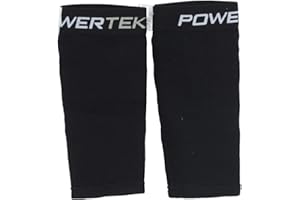 Power-Tek V3.0 Exp.Dek/Ball Hockey Shin Pads Tubes Unisex Style: 90200208-BLACK Size: M