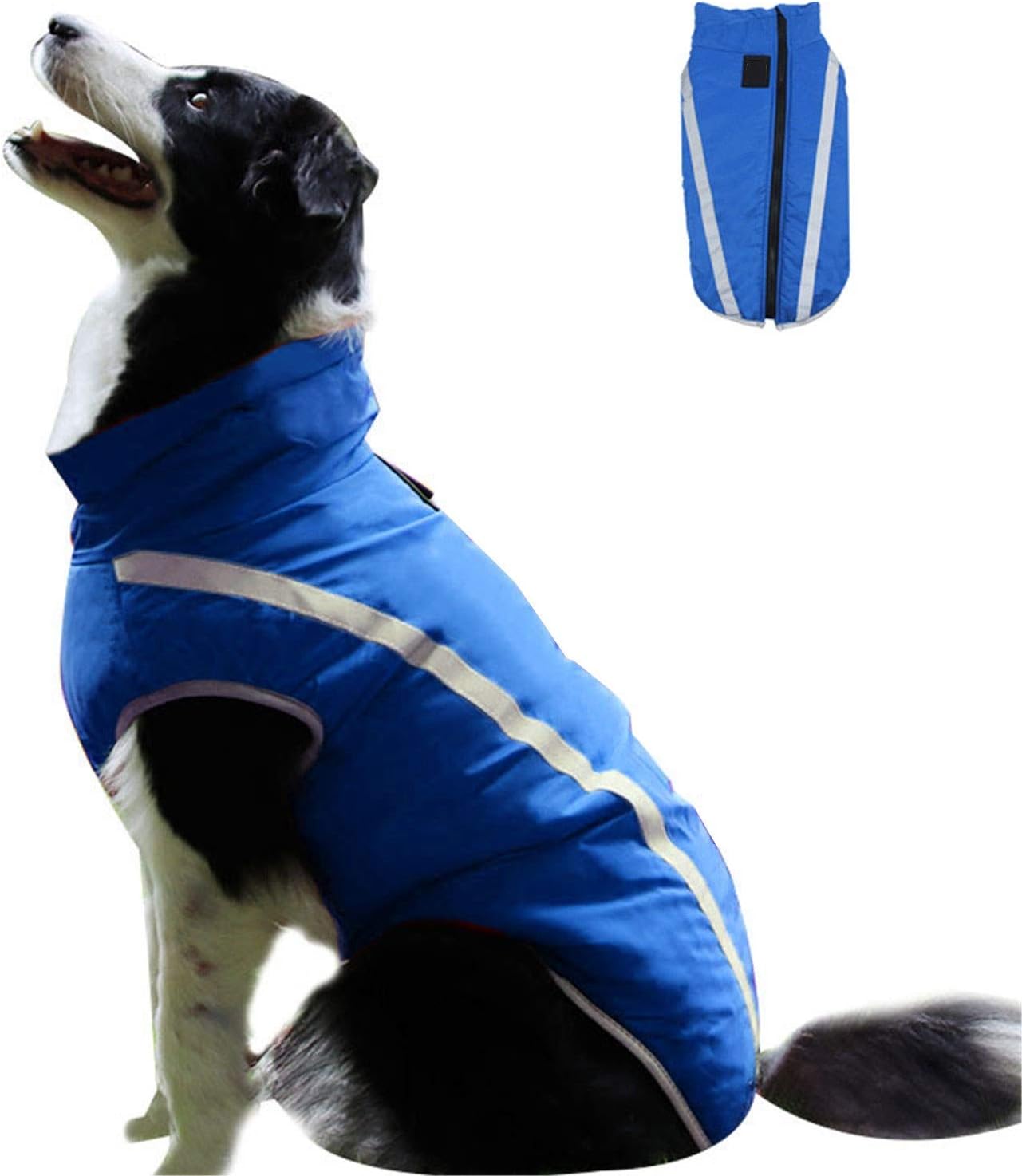 XunHe Waterproof Dog Coat, Reflective Waterproof Dogs Winter Warm