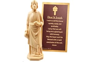 Westmon Works St Joseph House Selling Statue and Double Sided Prayer Card Real Estate Pack Home Sale Helper, Made in The USA,