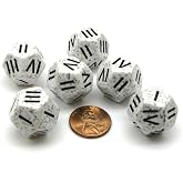 Chessex Speckled Roman d4 Arctic Camo Dice (Set of 6)