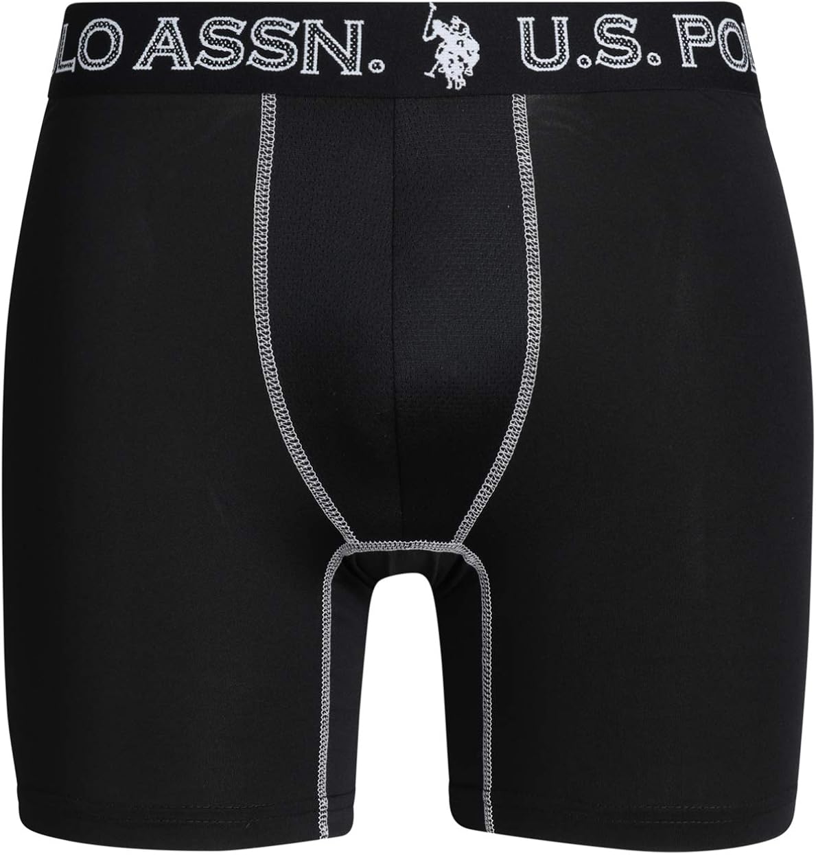 U.S. Polo Assn. Mens’ Quick Dry Performance Boxer Briefs (3 Pack), Black/Black/Black, Size Small' at  Men’s Clothing store