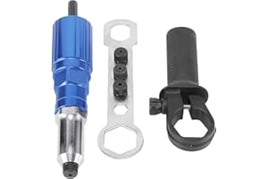 BUGUUYO Electric Rivet Adapter Kit with Aluminum Alloy Converter Head for Drill Ergonomic Riveter Attachment