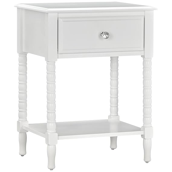 white nursery nightstand