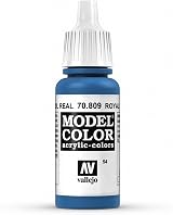 Vallejo Model Color Royal Blue 17 ml Acrylic Paint Waterbased Brush