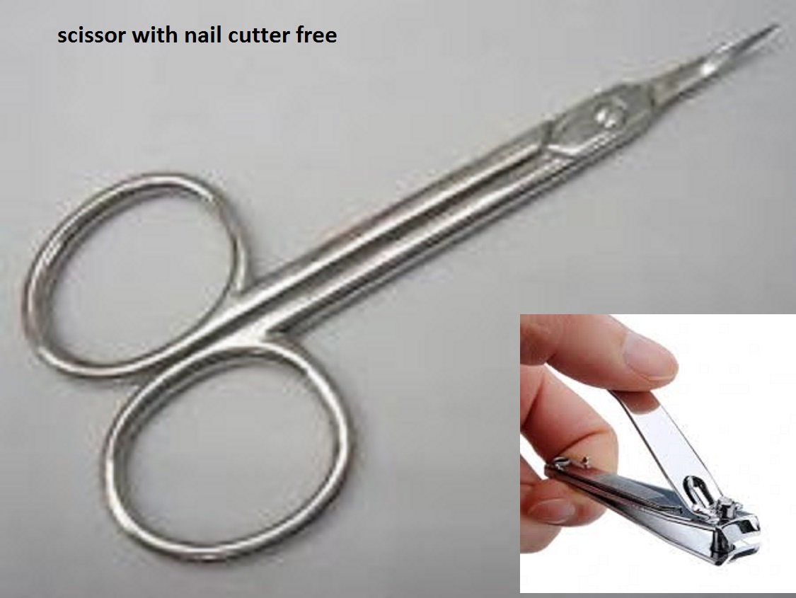 Buy Steel Small Straight Scissors For Moustache Beard Trimming