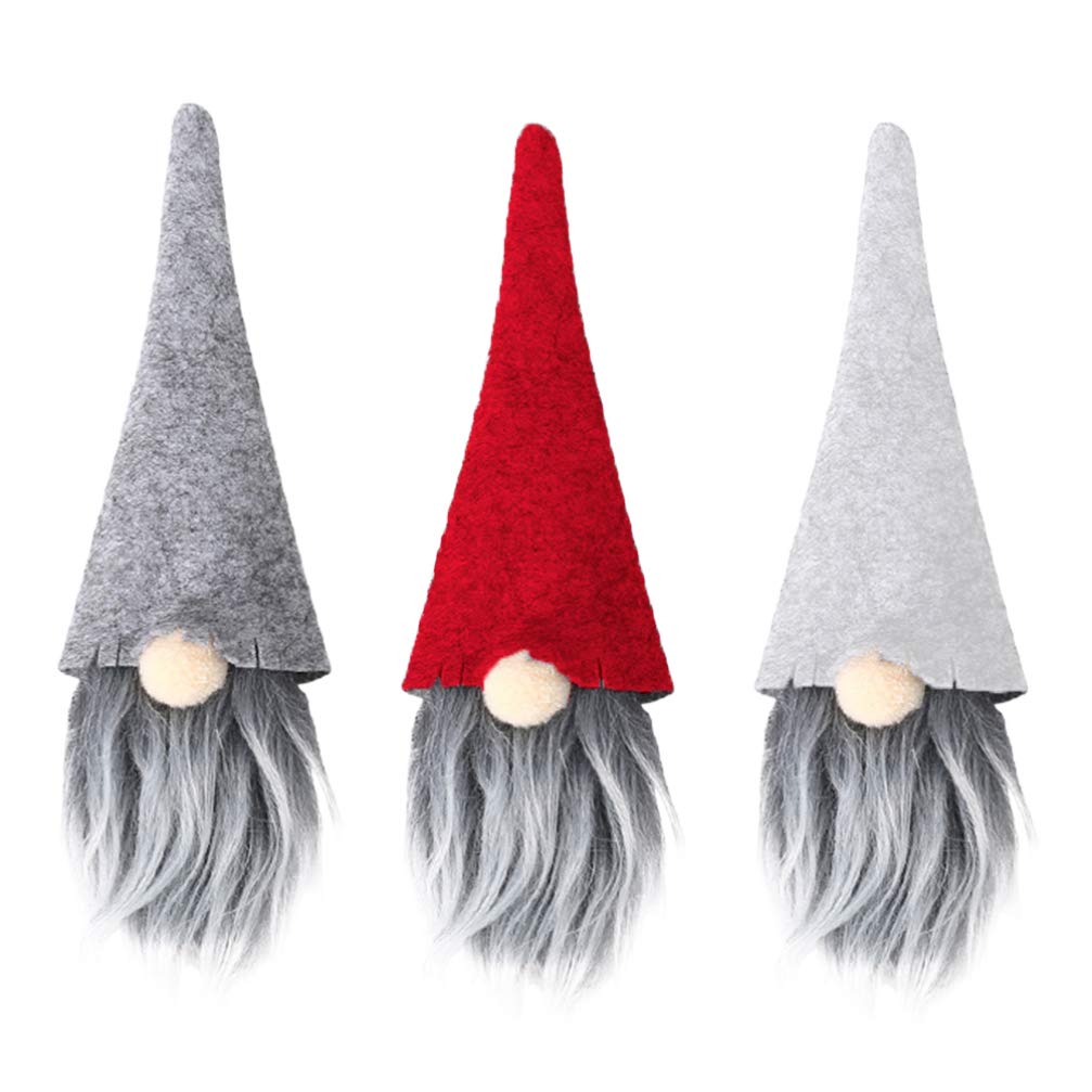 Amosfun 3 Pieces Christmas Wine Bags Bottle Bags Gift Christmas Wine Bottle Packaging Table Decoration s Decoration for and Champagne