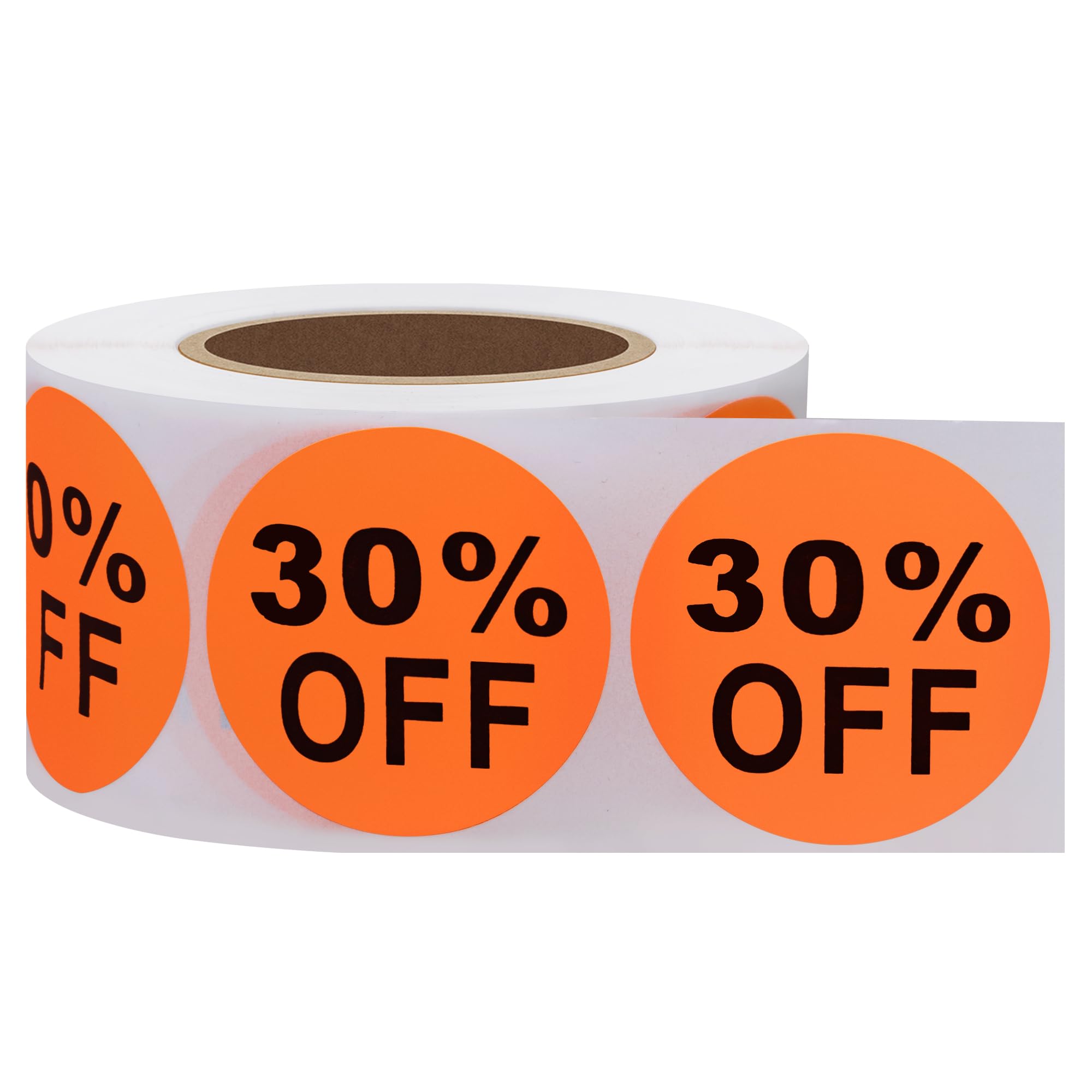 Hycodest 500 pcs Pruduct Stickers Round Promotion Labels for Retail Stores Supermarkets (30%, 1.5 inch)