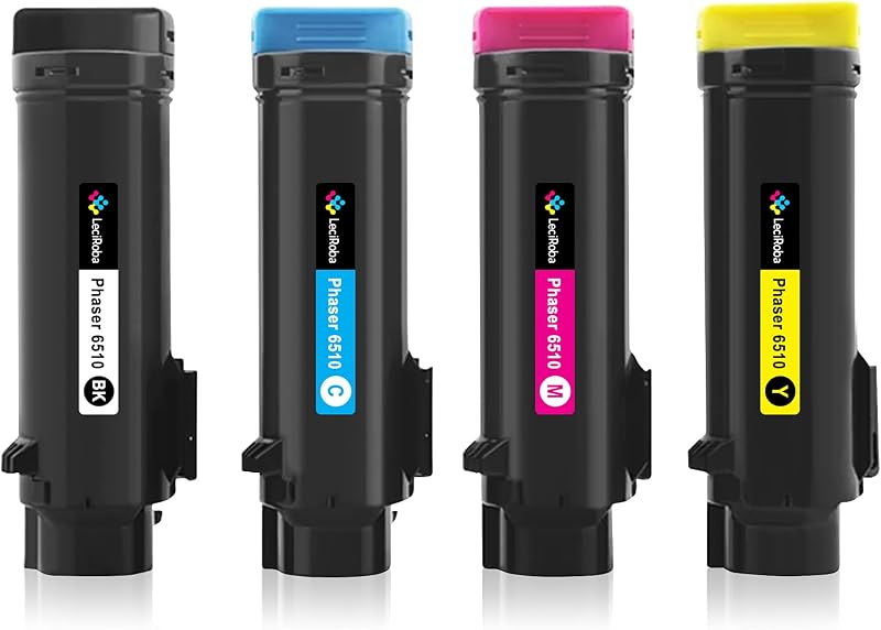 LeciRoba Toner 4PK for Xerox Phaser 6510 WorkCentre 6515 106R03480 106R03690