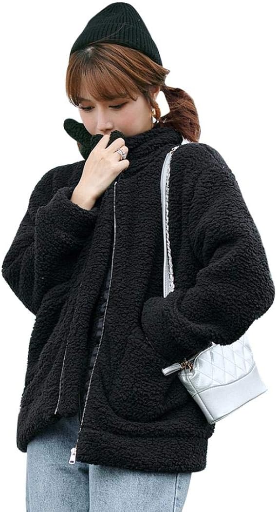 Amazon ボアジャケット レディース ボアコート レディース ボアブルゾン ボア フリース ジャケット 長袖 厚手 保温防寒 ボアジャケット 可愛い もこもこ ボア コート 人気 ゆったり カジュアル アウトドア 秋冬 通勤 通学 コート ジャケット 通販