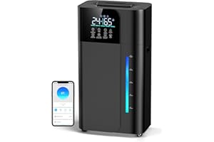 18L/4.7Gal Smart Humidifier Large Room, Warm & Cool Mist Humidifiers, Up to 2500 sq ft Whole House Coverage, 800mL/h Output, 