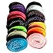 8-9mm wide Thread Glitter Sparkle Shoelaces Shoe Laces for Sneaker 110cm Black