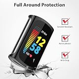 WOOZ Fitbit Charge 6 5 Screen Protector Case Cover TPU All-Around Black Clear view 3