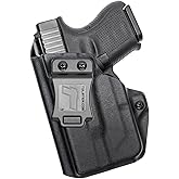 Tulster IWB Profile Kydex Holster in Left Hand fits: Glock 26/27 / 28/33 |TLR-6 Light-Bearing Inside The Waistband Appendix Concealed Carry
