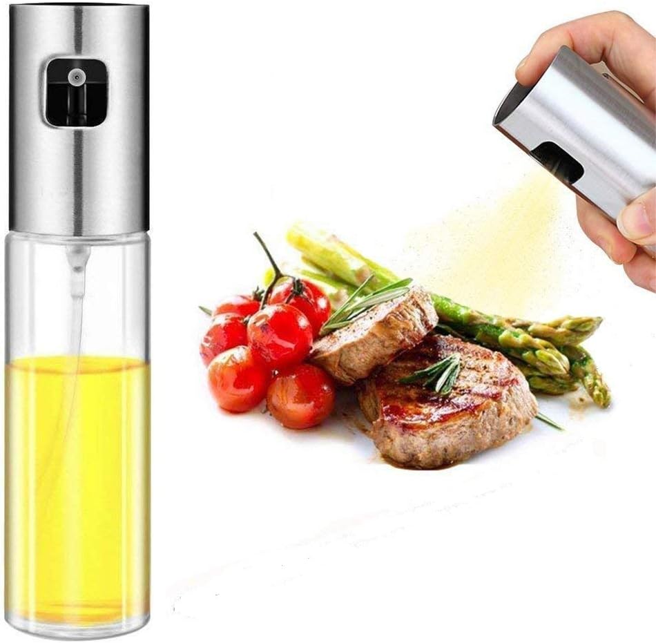Oil Sprayer for Cooking, Olive Oil Sprayer Oil Dispenser Vinegar Bottle for BBQ, Making Salad, kitchen Baking, Grilling, Frying (100 ml)