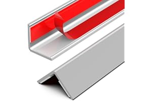 ‎Frychee Wall Corner Protector, Walls Edge Protector，Self-Adhesive Wall Corner Guards,PVC Double Side Edge Protector， Furniture Stairs Guard (Gray 2PCS 90cm/35.4in)