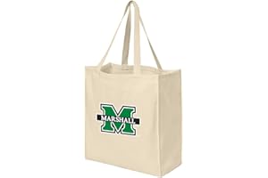 BROAD BAY Reusable Marshall University Grocery Bags or Marshall Shopping Bags NATURAL COTTON