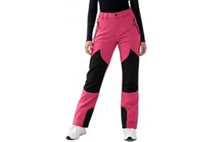 OSFVNOXV Kids Ski Pants with Reinforced Knees Girls Snow Pants Thick Fleece Line Sweat Pant for School