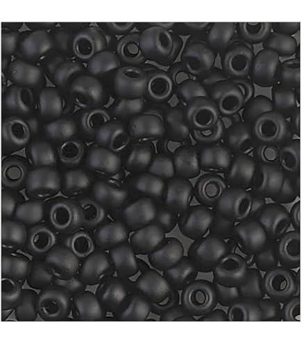 Amazon.com: Miyuki Round Seed Bead Size 6/0 20 Gram Tube Opaque Black