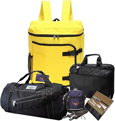 Amazon 初売り 福袋 21 メンズ福袋 8 800円 5点セット 福袋セット 大感謝福袋 豪華賞品勢揃い リーベン リュック ボストンバッグ ビジネスバッグ ポーチ 財布 Yellow シューズ バッグ