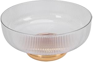 Oreilet Fruit Bowl, Pedestal Bowl with Drain Holes Base, Decorative Fruit Bowls Dessert Display Tray for Kitchen Counter Dini