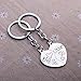 YEEQIN 2PC Matching Big Sis Little Sis Red Split Heart Halves Sisters Pendant Keychain Keyring Set