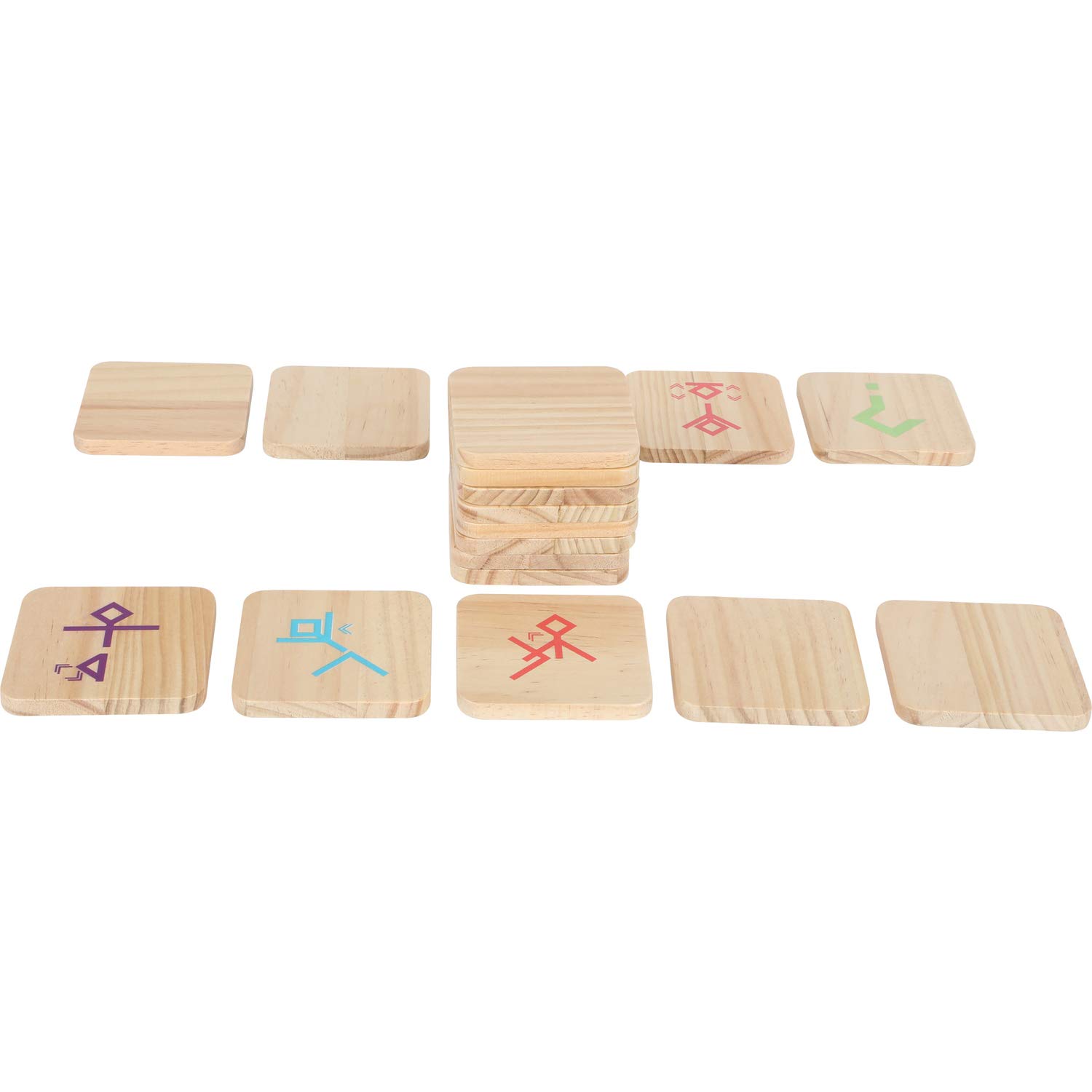 Small Foot 12028 Active Dance Game Made of FSC 100% Certified Wood, Movement Game for Adults and Children, Toy, Multi-Coloured