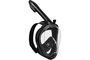 GJNGKSIM Full Face Snorkel Mask Adults with Dry Top System, Detachable Camera Mount, 180 Panoramic Anti-Fog Anti-Leak Diving Mask for Adult and Kids