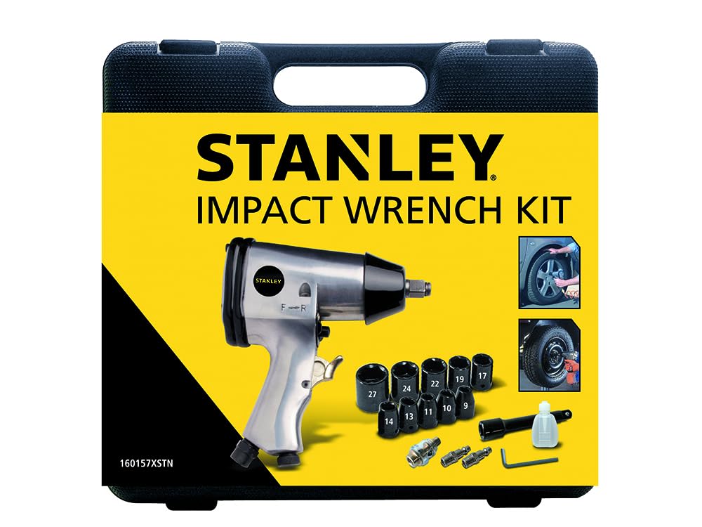 Stanley Impact Wrench Kit. c/w with Suitable Accessories
