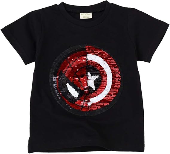 t shirt paillettes reversibili