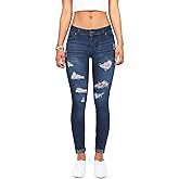 Women's High Waisted Jeans for Women Ripped Skinny Stretch Jeans Distressed Butt Lifting Denim Pants
