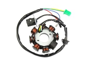 Chanoc 8 Poles Magneto Stator DC for GY6 150cc ATV Quad Go Kart Scooter