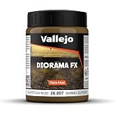 Vallejo - Diorama FX Thick Mud | European Mud 200 ml (6.76 fl.oz.) | Premium Acrylic Color For Modelers &amp; Miniature Enthusiasts