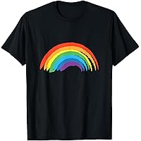 Amazon.com: Happy Retro Rainbow Flower T-Shirt : Clothing, Shoes