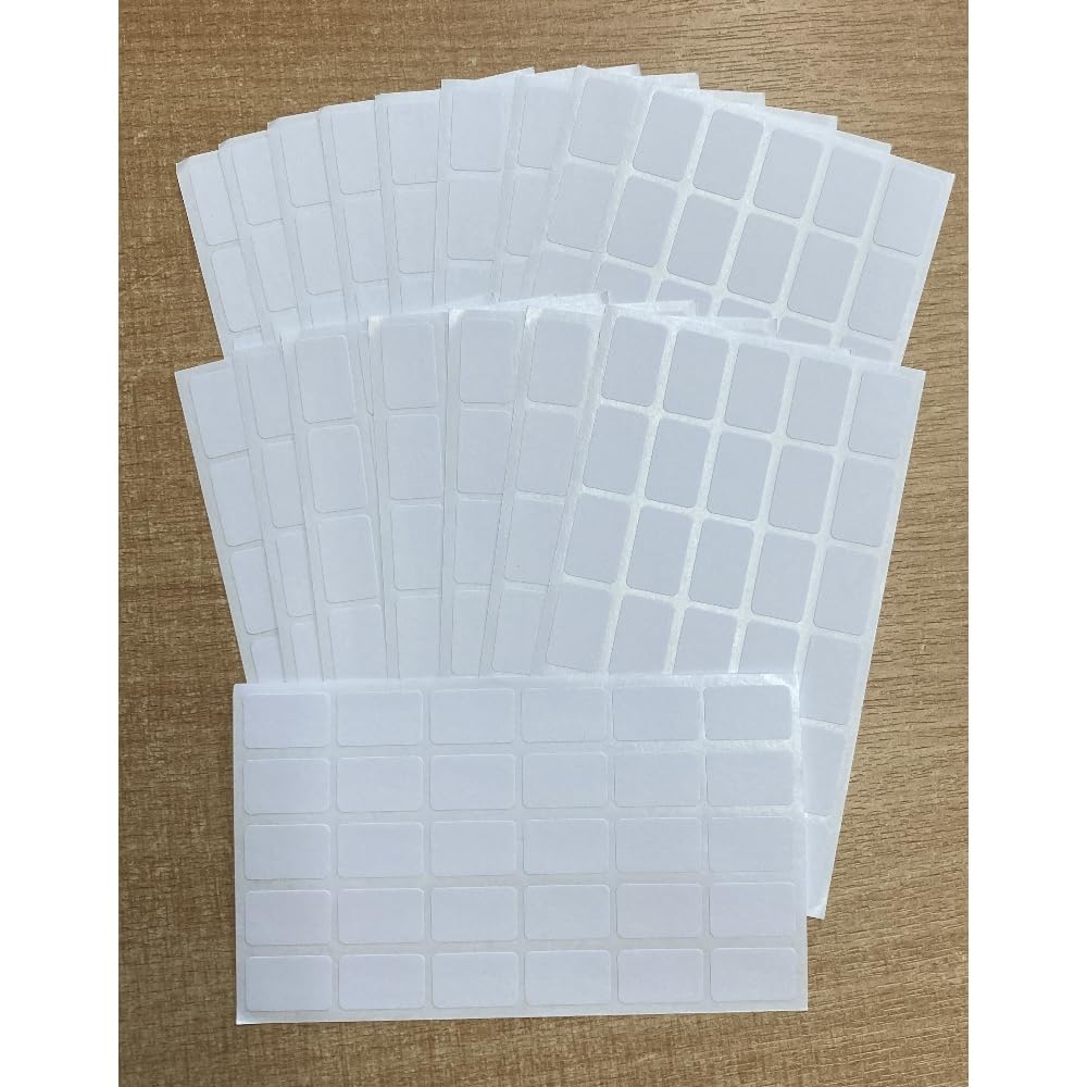 500 x Small Sticky Labels Price Stickers Self Adhesive Retail 19mm x 12mm Blank