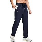G Gradual Men's Lightweight Pants with 3 Zipper Pockets Athletic Workout Sweatpants Quick Dry Running Hiking Pants for Men