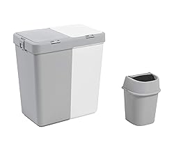 Mabel Home Plastic Laundry Hamper with Lid, 2