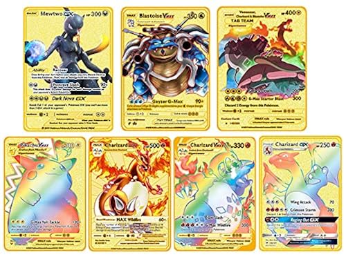 7Pcs Charizard VMAX Metal Card - Collector Rare Shiny Rainbow Gold Card -  Limited Supply - Best Gift for Collectors (7PCS) in Saudi Arabia | Whizz