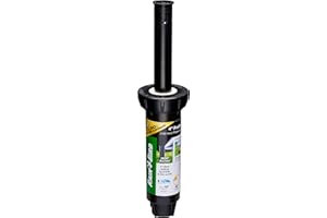 Rain Bird 1804QDSP25 Pressure Regulating (PRS) Professional Dual Spray Pop-Up Sprinkler, 90° Quarter Circle Pattern, 8' - 15' Spray Distance, 4" Pop-up Height