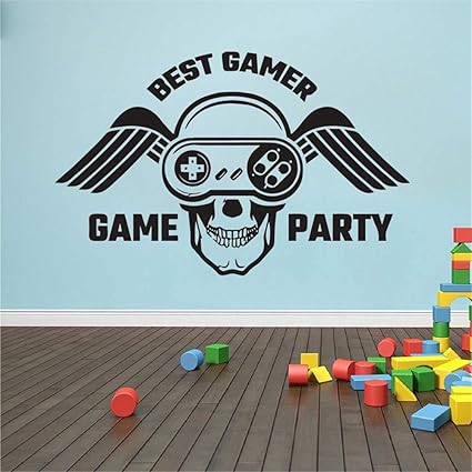 Adesivo Murale Frasi In Italiano Gioco Miglior Gioco Per Videogiochi Adesivi Per Feste Per Bambini Camera Da Letto Sala Giochi Casa Amazon It Fai Da Te