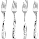 KEAWELL 6-Piece Seafood Forks - 6.3 Inch 18/10 Stainless Steel With Gold Accent, Cocktail Forks For Appetizers