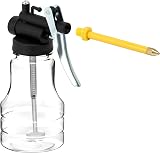 QWORK 2 Pack 250ml Transparent Oil Can with Rigid & Flexible Spouts view 3
