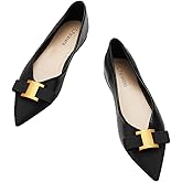 C.Paravano Flats for Women | Pointed Toe Flats | Ballet Flats | Women Dressy Shoes Comfortable(Size 10,Black)