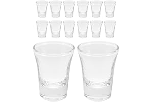 MAGICLULU 48pcs Glass Communion Cups Set 10ml Mini Chalice Religious Tumblers for Church Worship Holy Water