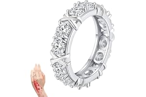 ANGYAPE Magnetology Moissanite Diamond Ring, Zircon Shaping Cross Full Moissanite Diamond Ring Zircon Shaping Ring 925 Sterling Silver X Criss Cross Ring Jansio Threanic Triple-Spin Ring Engagement Rings Jewelry Gifts for Women Men Teen Girls