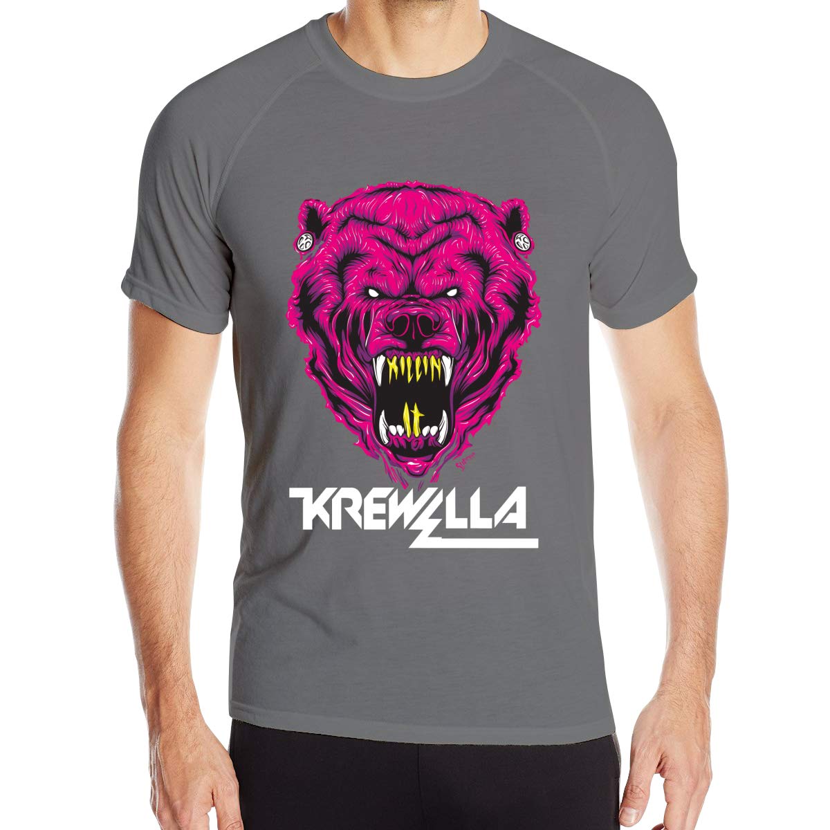 Eonfine Dry Shirt 3d Print Of Krewella Killin' It Bear Breathable Short Sleeve Tee
