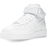 Nike Womens WMNS Air Force 1 '07 Mid DD9625 100 - Size 10W White/White-White