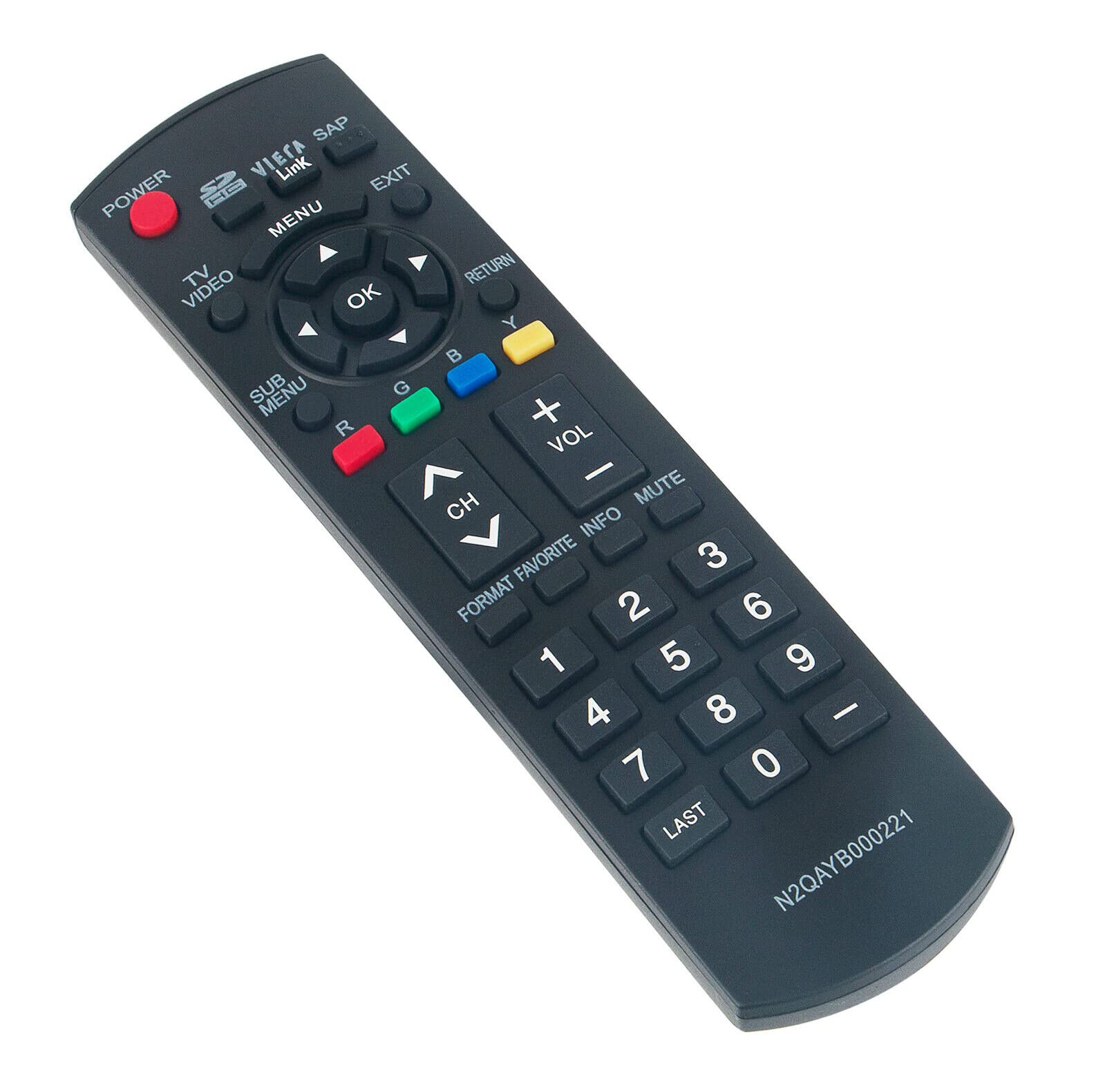 AULCMEET N2QAYB000221 Replacement Remote Control Compatible with Panasonic 4K OLED TV TC37LZ85 TC37LZ85X TH42PX80U TC-26LX85 TC26LX85N TC-26LX85N TC-32LX85 TC32LX85N TC-32LX85N TH-42PX80 TH-42PX80UA