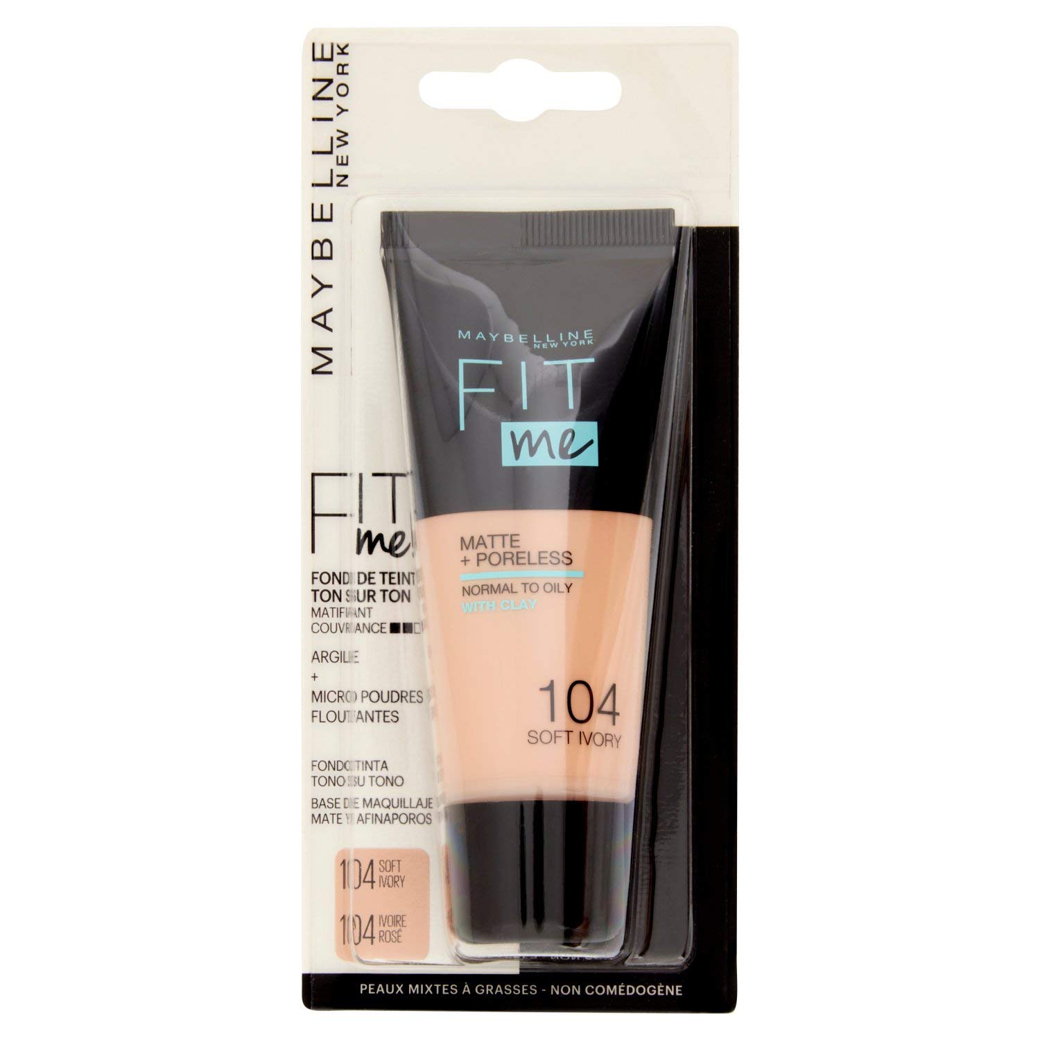 Maybelline Newyork Fit Me Matte & Poreless Foundation 30ml - 04 Soft Ivory — image 1